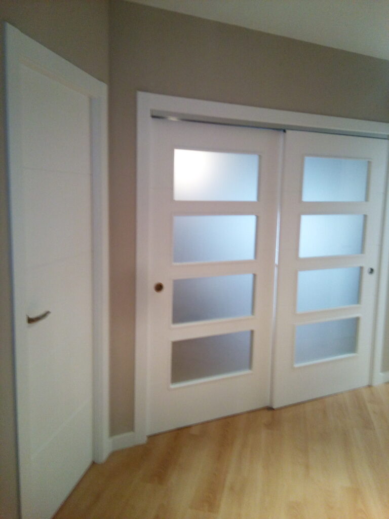 Corredera doble en marco